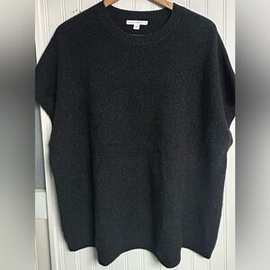 J. Jill Purejill Sweater Recycled Cashmere Charcoal Gray Size XL Sleeveless